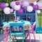 15-Piece Decorative Paper Lanterns - Purple, Lavender, and White for Bachelorette, Engagement, and Unicorn Birthday Party Decorations